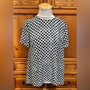 Vince Camuto Monochrome Polka Dot Tee